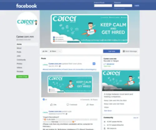 Career.com.mm(Find The Best Career & Opportunity in Myanmar) Screenshot