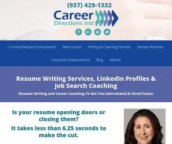 Careerdirectionsllc.com(Professional Resume Writing) Screenshot