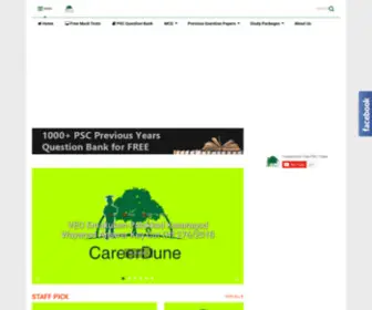 Careerdune.com(Careerdune Free PSC Study Materials Question Bank Mock Tests) Screenshot