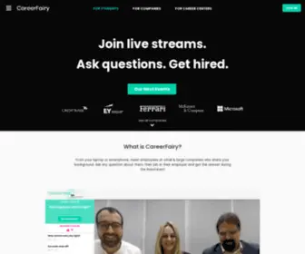 Careerfairy.io(Watch live streams) Screenshot