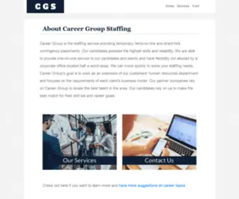 Careergroupstaffing.com(Career Group Staff) Screenshot