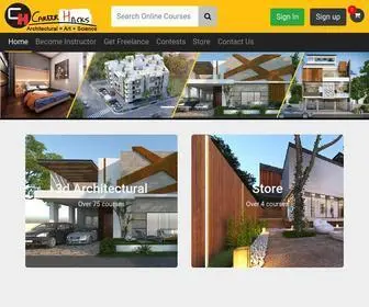 Careerhacks.in(Architecture Tutorials in Vray) Screenshot