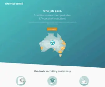 Careerhub.com.au(Australia's largest student recruitment network) Screenshot