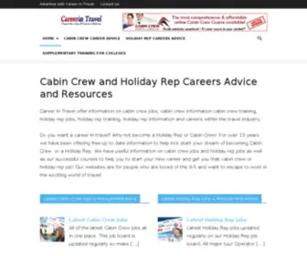 Careerintravel.co.uk(Do you want a Career as Cabin Crew or a Holiday Rep) Screenshot