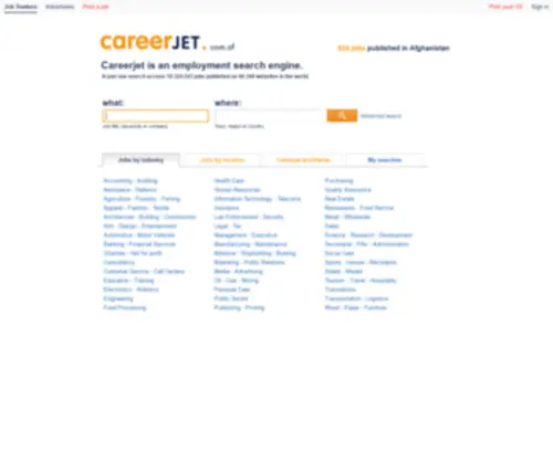 Careerjet.com.af(Jobs & Careers in Afghanistan) Screenshot