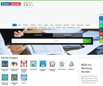 Careerkarwan.com(Career Karwan Educational & Career Counseling Portal for Pakistani Students) Screenshot