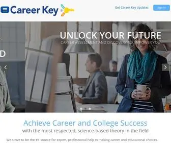 Careerkey.org(Career Assessment with College Majors for Career Well) Screenshot