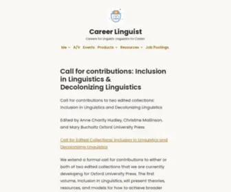 Careerlinguist.com(Careers for Linguists) Screenshot