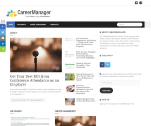 Careermanager.co(Job Search Blog) Screenshot