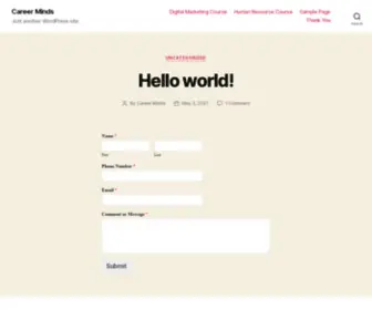 Careerminds.co.in(Just another WordPress site) Screenshot