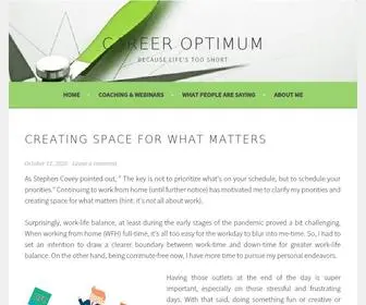 Careeroptimum.com(Because life's too short) Screenshot