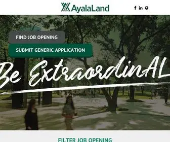 Careersatayalalandcompanies.com(Ayala Land) Screenshot