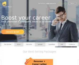 Careersbooster.com(Resume Help Service) Screenshot