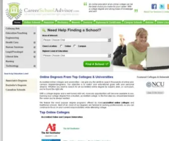 Careerschooladvisor.com(Online Degrees) Screenshot