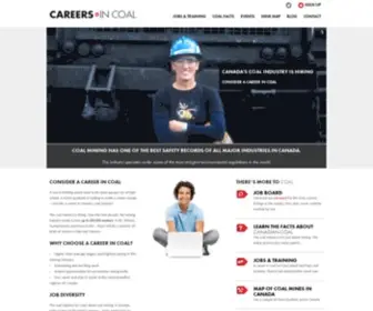 Careersincoal.ca(Careers in Coal) Screenshot