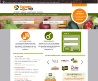 Careersinfood.ca(Food Jobs and Careers in the Food Industry) Screenshot