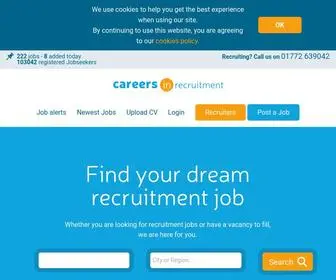 Careersinrecruitment.com(Recruitment Jobs) Screenshot