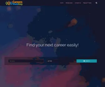 Careersmadeeasy.com(It's time to find a new career) Screenshot