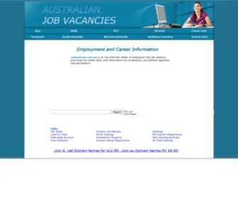 Careersone.com.au(Australian Job Vacancies Employment Vacancies Job Search) Screenshot