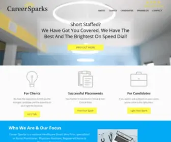 Careersparks.net(Outpatient Practice Recruitment Career Sparks) Screenshot