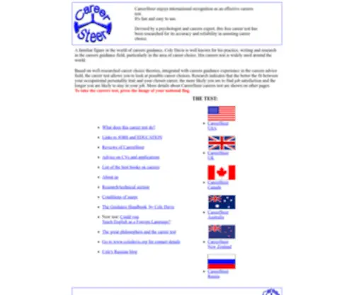 Careersteer.org(Free career test for career choice) Screenshot