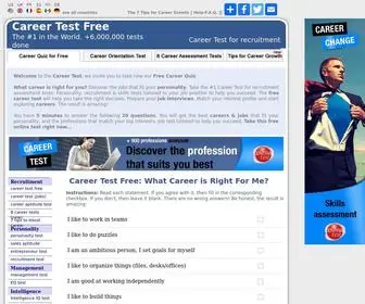 Careertestfree.com(Career Test to find a job) Screenshot