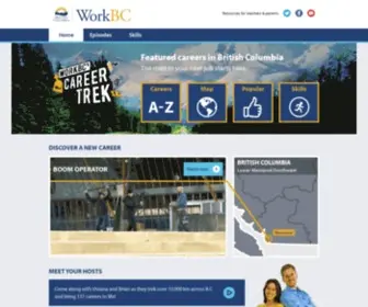 Careertrekbc.ca(WorkBC's Career Trek) Screenshot