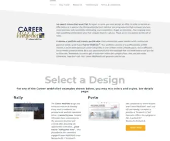 Careerwebfolio.com(Online Career Portfolio) Screenshot