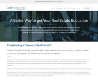 Careerwebschool.com(Real Estate School) Screenshot