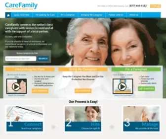 Carefamily.com(At Home Senior Care) Screenshot