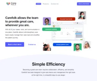 Carefolk.com(Carefolk Integrated Care Technology for Care Teams) Screenshot
