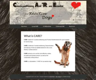 Careforreactivedogs.com(Care for Reactive Dogs) Screenshot
