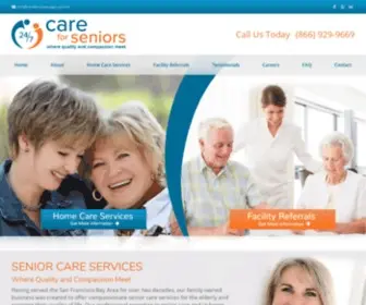 Careforseniorsagency.com(Local San Francisco Agency for In Home Caregiver matching service. Care for Seniors) Screenshot