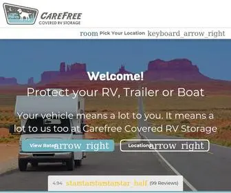 Carefreecoveredrvstorage.com(RV Storage) Screenshot