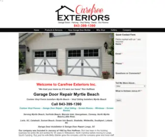 Carefreeexteriorsinc.com(Carefree Exteriors Inc) Screenshot