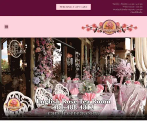 Carefreetea.com(The English Tea Room located in the heart of Carefree) Screenshot