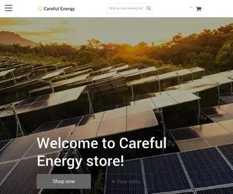 Carefulenergy.com(Online shopping for Solar Energy Products with free shipping) Screenshot