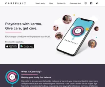 Carefullyapp.com(Collaborative Child Care) Screenshot