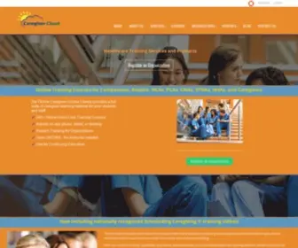 Caregivercloud.com(Online Caregiver Training Classes plus Student Tracking Software for Organizations) Screenshot