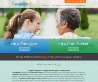 Caregivernc.com(Caregivernc) Screenshot