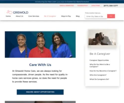 Caregiverresource.com(Griswold Home Care) Screenshot