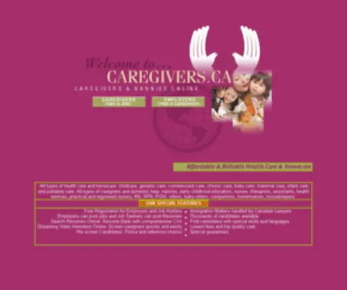 Caregivers.ca(Caregivers) Screenshot