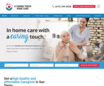 Caregiversandiego.com(A Caring Touch) Screenshot