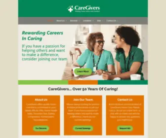 Caregivershomecare.com(CareGivers Home Care) Screenshot