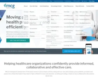 Careguidelines.com(Learn how MCG Health) Screenshot