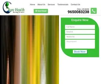 Carehealth24X7.com(Care Health Nursing Bureau) Screenshot