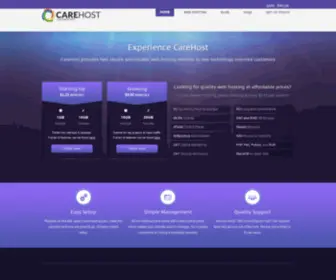Carehost.net(Simple Web Hosting) Screenshot