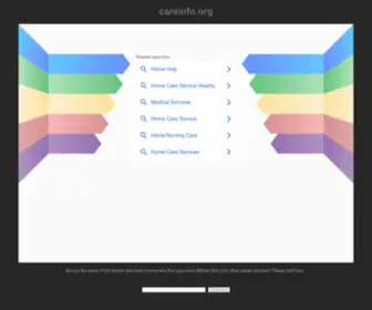 Careinfo.org(Social care) Screenshot