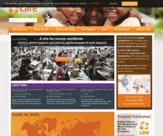 Careinternational.org(CARE International) Screenshot