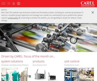 Carel.com(Control solutions for air) Screenshot